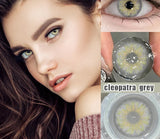 Popxstar 2Pcs Best Selling Contacts Colored Lenses Myopia Degree -0.00 to -8.00 Grey Green Grey Series Soft Lens iris lenses