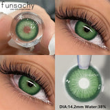 Popxstar  1Pair METATRON Series Fashion Makeup Beauty Contacts Lenses Soft Yearly Green Contacts Eyes Color Lenses Colored lenses