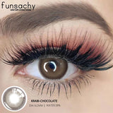 Popxstar  2pcs New Colored Contact Lenses Fashion Yearly Gray Eyes Lenses Natural Blue Eye Lenses Green Pupils Makeup Eyes Lens