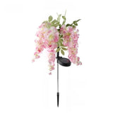 Solar Wisteria Flower Night Light Simulation Lamp Outdoor Waterproof Plug-in Lamp Solar Lawn Lamp Garden Courtyard Plug-in Lamp