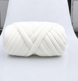 Popxstar Hand Knitting Spin Coarse Thread, DIY, Pet Nest, Thick Chunky Yarn, Cotton Wool Tube Crochet Yarn, Soft Bulky Arm Roving Blanket