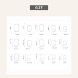 Popxstar  30Pcs Shiny Cat's Eyes False Nails Simple Short Square Press On Nails Bowknot Decor Full Cover Acrylic Stick-on Fake Nails