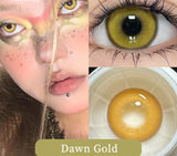 Popxstar 1 Pair New Color Contact Lenses with Diopter Myopia Eyes Cosplay Halloween Soft Comfort Contact Lenses Makeup Yearly