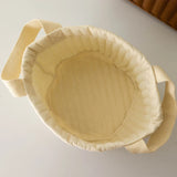 Popxstar INS Cute Baby Diaper Storage Bag Baby Supplies Toys Clothes Storage Bag Cotton Embroidery Multifunctional Mommy Storage Basket