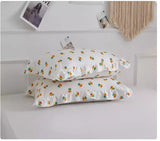 2pcs 48x74CM pastoral style Cotton printed pillowcase Ruffle pillow case garden small floral pillow cover Bedding cushion cases