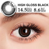 Popxstar  1 Pair Colorcon Colored Contact Lenses Myopia Lenses Dark Lenses Black Eye Lenses Fog Pearl Lens High Quality