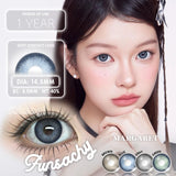 Popxstar   Colored Lenses 1pair Brown Natural Eye Makeup Contacts Gray Pupils Blue Green Lens Yearly Fashion Cosmetics SoftLens
