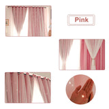 Popxstar Blackout Kids Curtains Nordic Star Ins Princess Wind Curtain Baby Window Decor Double Layer Star Hollow Curtains for Bedroom Hot