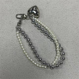 Popxstar Love Bead Phone Charm With Y2K Accessories Keychain Camera Bag Pendant Hanging with iPhone Keychain