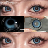 Popxstar 1pair/2pcs Colored Contact Lenses for Eyes Blue Contacts Purple Lenses Cosplay Contact Lenses Yearly Fashion Eye Lenses