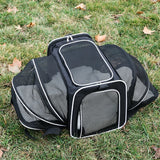 Pet Carrier Bag Foldable Small Dog Charter Carrying Cat Out Bag Expansion Pet Bag Mesh Breathable Expansion Foldable Handheld C