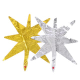 Popxstar  1/2/5pcs Starbust Balloons Rose Gold Silver Gold Explosion Star Foil Balloon for Birthday Christmas Wedding Decor Kid Air Globos