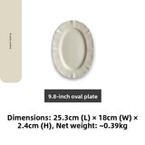 Popxstar  Camus Say Classic Medieval Sle Dert And Main Course Plate Sal Plate Cerc Pure Color French Sle Dining Utensils