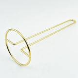 Popxstar Northern European Ins Gold Wrought Iron Tissue Holder Napkin  Stand Desktop Storage Rack Dining Table Kitchen  Roll