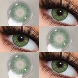 Popxstar Color Contact Lenses Colored Fashion Beauty Lenses for New User Makeup Green Contact High Quality Natural Contact