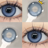 Popxstar 1 Pair Colored Contact Lenses with Degree Myopia Eye Lenses Gray Contact Blue Lens Green Eye Lenses