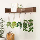 Popxstar Crochet Hanging Plant Kit With Instruction Easy Hand Knitting Yarn Ball Thread Needles Hooks Knit Tools Accessories Set