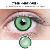Popxstar  -2pcs pupils halloween Blue Green contact lenses for Eyes Natural Colored contact lenses Prescription myopia Brown Lens