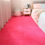 Popxstar 60pcs Soft Plush Baby Play Mat EVA Foam Children's Carpet Interlocking Exercise Tiles Floor Carpet And Rug for Kids Pad 30*30 CM