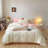 Popxstar  Luxury Bedding Set 100% Egyptian Cotton 400TC Duvet Cover Flat Fitted Sheet Single Double Queen King Quilt Cover with Pillowcase