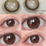 Popxstar Contact Lenses for Eyes with Degree 1 Pair Big Eye Lenses Brown Lenses Fog Pearl Lens Korean Lenses Natural Lenses