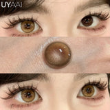 1 Pair Blue Eye Color Lens y2k Korean Fashion Colorcon Brown Natural Color Eye Contacts Black Lenses Green Pupils Gray Len