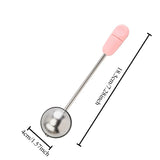 Popxstar  1pcs 304 Stainless Steel Rotating Tea Ball Infuser Long Handle Tea Strainer for Home Use, Safe Material for Household Use