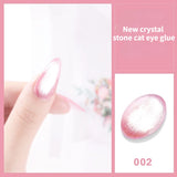 Popxstar Laser Rainbow Cat Eye Gel Magnetic Nails Polish Reflective Sparkling Glitter Gel Can Be Use on Any Color Nail Accesorios