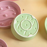 Ceramic Pet Bowl for Cat Slow Feeder Non-Spill Design Pet Slow Food Bowl Anti Choking Dog Bowl