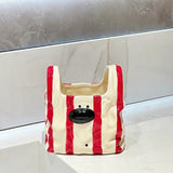Handbag Style Ceramic Storage Box Puppy Shaped Cartoon Toothbrush Toothpaste Holder Novelty Makeup Brush Box Home Decor