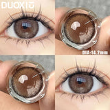 Popxstar  1Pair Nature Brown Contact Lenses for Eye color Lenses Black Lenses Degree Prescription -0.00 to -8.00 Beauty Pupils