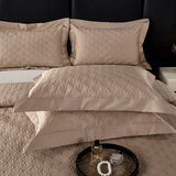 Popxstar  Luxury 1000TC Egyptian Cotton Quilted Bedspread, Queen King Size, Bed Cover, Mattress Topper Coverlet, Bed Sheet, Pillowcases