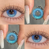 1Pair Contacts Lenses Green Aura Series Lenses Makeup Red Lenses Beauty Pupils Cosplay Fashion Korean Colorcon Lenses