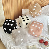 Popxstar 20cm ins creative simple home decoration pillow fun simulation dice plush toy sofa cushion floor mat