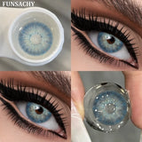 Popxstar  2pcs Colored Contact Lenses for Eyes Blue Pupils Lens Natural Brown Softlens Beautiful Cosmetic Gray Green Eye Contacts