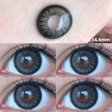 Popxstar Prescription Contact Lenses Myopia Lenses with Diopters Green Pupils Color Contact Lenses for Eyes Blue Lens 1 Pair/2pcs