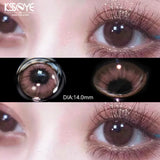 Popxstar  1 Pair Color Contact Lenses for Eyes Myopia Diopter Natural Brown Eyes Color Lenses Beauty Pupil Yearly Use Fast Shpping