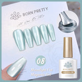 Popxstar 10ml Rainbow Purple Water Light Cat Magnetic Gel Nail Polish Shining Sliver-light Holographics Semi Permanent UV Gel