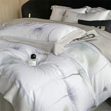 100% Cotton 300TC Summer 4 Piece Bedding Set Deep Pocket Home Bed Linen For Bedroom