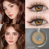 Popxstar  2pcs Colored Contact Lenses for Eye Natural Pupils Green Blue Contact Lenses Beauty Cosmetics High Quality Lens Yearly