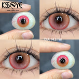 Popxstar  2Pcs Best Selling Color Contact Lenses Myopia Degree -0.00 to -8.00 Purple Series Soft Lens EyeBeauty Pupil