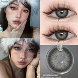 Popxstar  2pcs Colored Contact Lenses for Eye Natural Pupils Green Blue Contact Lenses Beauty Cosmetics High Quality Lens Yearly