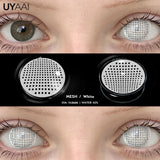 Popxstar  Cosplay Contact Lenses Makeup Colored Pupils Cosmetics Black Lenses Halloween Green Contact Lenses  White Pupils Red lens