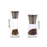 Popxstar  Pepper Grinder Kitchen Storage Tools High Bottle Grinder 304 Stainless Steel Pepper Grinder Pepper Black Pepper Grinder