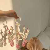 Popxstar Plastic Princess Style Beautiful Drying Rack Multi-functional Underwear Socks Clip Clothes Hanger Dryer Towels Cloth Drying Rack