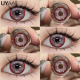 Cosplay Contact lenses Cosmetics Colored Pupils Halloween Cosplay Makeup Black Contact Lenses White Lenses Big Eyes 14.5mm