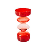 Popxstar Red Glass Candle Holders Taper Candle Stand Christmas Candle Holder Candlestick Holder Christmas Decor Green Glass