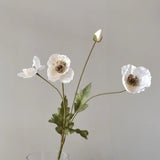 Popxstar spring decor Artificial Flowers Fake Poppy Silk Flowers Long Stem Housewarming Garden Table Wedding DIY Party Wedding Bridal Bouquet Decor