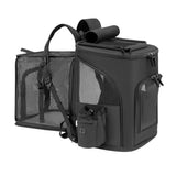 Cat Bag Outdoor Portable Cat Backpack, Foldable Small Dog And Cat Outdoor Bag Expandable Double Shoulder Pet Backpack