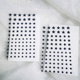 Popxstar 2 Pcs/set Music Party Festival Black Stars DIY Eyes Face Jewels Makeup 3D Art Makeup Nail Fittings Accessories Body Art Stickers